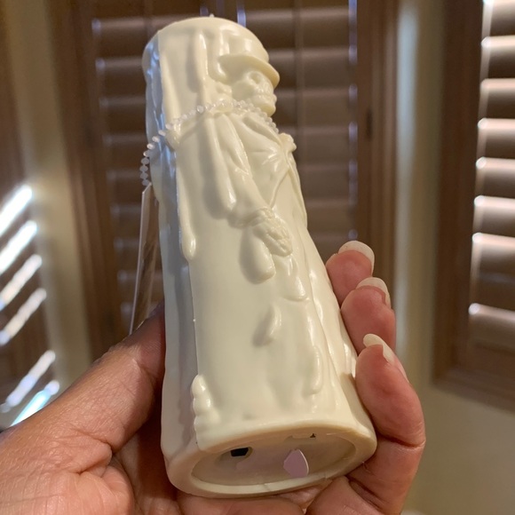 Vampira Silver Photo Frame w Black Skull Mug & cream Candle Halloween decor - Picture 9 of 16